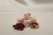 COCONUT COATED SULTAN TURKISH DELIGHT WITH BLUEBERRY AND PISTACHIO