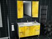 LAV Ceramic Washbasin, Lighted Door, Bathroom Cabinet 120 x 200