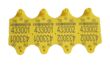 KRT-BBS100 Metal Headed Segmented Ear Tags For Cattle