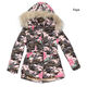 GIRL PINK  CAMOUFLAGE COAT