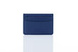 Leather Card Holder Blue 