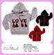 1-2-3-4 AGE GIRLS LOVE CARDIGAN