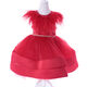 LACE RED GIRLS BIRTHDAY DRESS