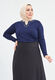 Plus Size Blouse - V Shaped Neck