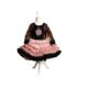 BLACK & PINK LAYER BABY BIRTHDAY 1 YEARS DRESS