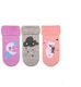 PATTERNED TOWEL GIRL BABY SOCKS