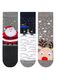 SANTA CLAUS PATTERNED TOWEL BOY'S SOCKS