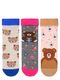 Bear Pattern Towel Girl Socks
