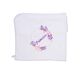 PURPLE EMBROIDERED COTTON BLANKET