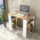 YURUPA BREMEN WORK DESK BOOKCASE PINE-WHITE BR1-AW