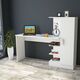 YURUPA LAURA WORK TABLE BOOKSHELF WHITE