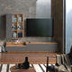 YURUPA FUTURE TV UNIT WITH SHELF FR2-AA PINE-ANTHRACITE