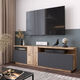 YURUPA FUTURE TV UNIT FR6-AA PINE-ANTHRACITE