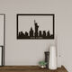 YURUPA LASER CNC CUT METAL WALL PAINTING NEW YORK 30 * 45 LA3-B