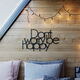 YURUPA LASER CNC CUT METAL WALL PAINTING DON'T WORRY BE HAPPY 40 * 63 LA13-B