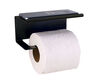 PAPER HOLDER WİTH SHELF BLACK