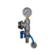 FLOORFLEX MANIFOLD CAP WITH PRESSURE GAUGE AND DRAIN VALVE