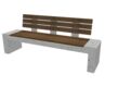  Komet Maxi Wooden Backrest Bench