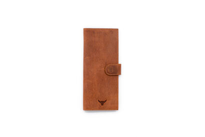 Leather Long Wallet Cinnamon 