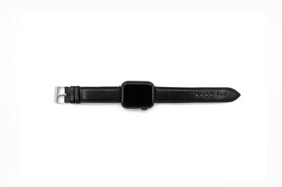 Leather Apple Watch Strape Noir