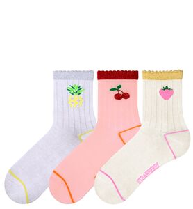 Women's socks with fruit print
