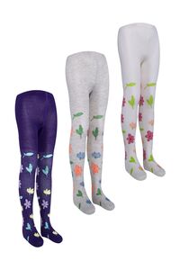 Flower Patterned Girl's Socks