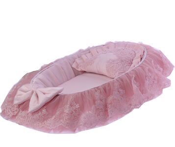 PINK LACE PORTABLE BABY NEST