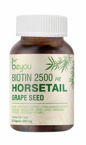 Biotin 2500 mcg Beyou Plus 60 Capsules 880 mg Vitamin B7 