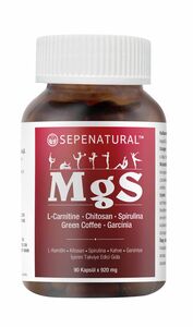 MGS L-Carnitine Chitosan Spirulina Coffee Garsiniya 90 Capsules 920 mg