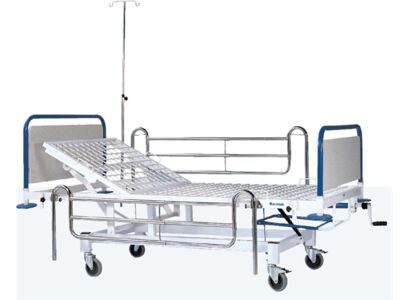 GAS–SPRING HOSPITAL BED WITH SINGLE ADJUSTMENT
