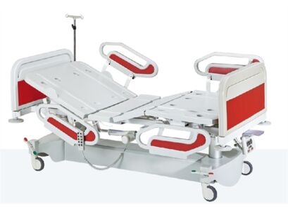 INTENSIVE CARE HOSPITAL BED ( 4 MOTORS )(4 SEPERATED SIDE RAILS )(COLUMN MOTORS)