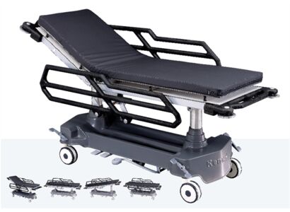 MULTI PURPOSE EMERGENCY STRETCHER (HYDRAULIC HEIGHT ADJUSTMENT WITH TWO COLUMNS)